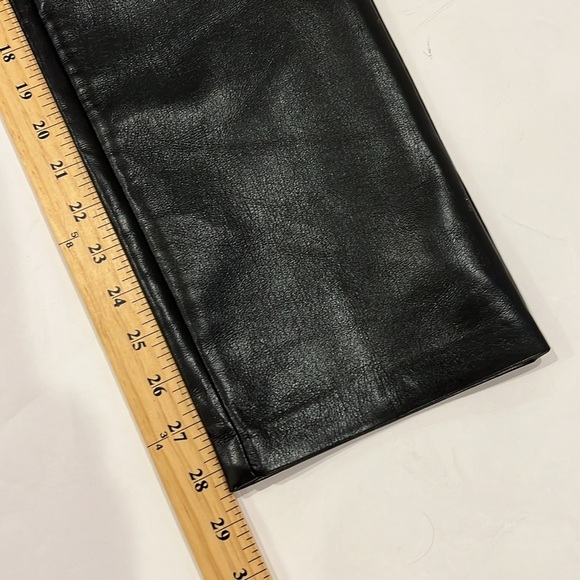 Aritzia Melina leather Pants high rise Straight Leg size 2 NWT - Picture 6 of 7